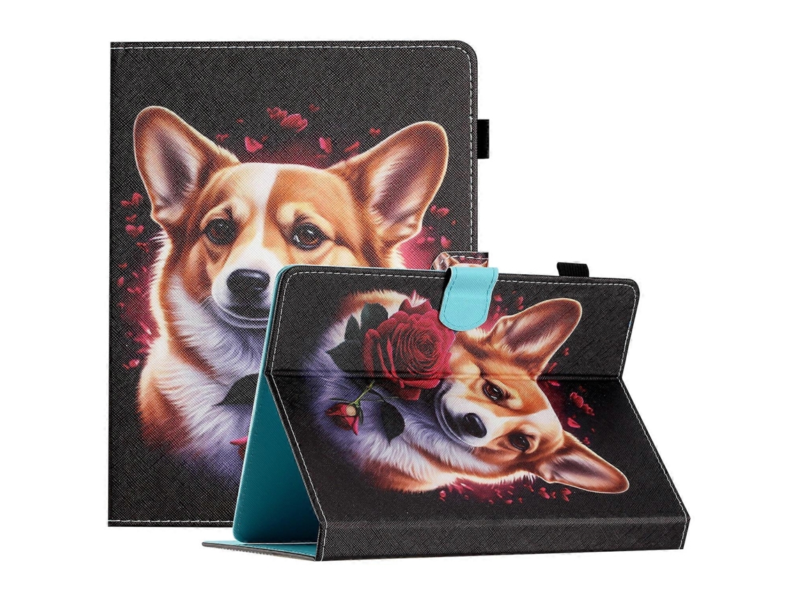 Capa de couro para tablet de 7 polegadas da Webake com design de costura colorida
