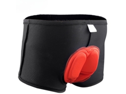 Calções de Ciclismo Masculinos, com Assento Acolchoado em Silicone 3d Espesso, Cor Vermelha. SIURN (m)