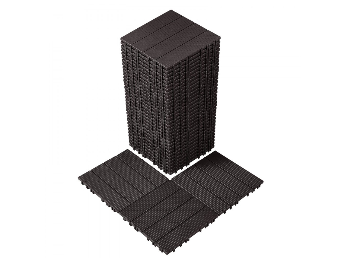 Conjunto De 36 Azulejos 30x30cm Para Exteriores, Antiderrapantes E Impermeáveis Tekmaquinas