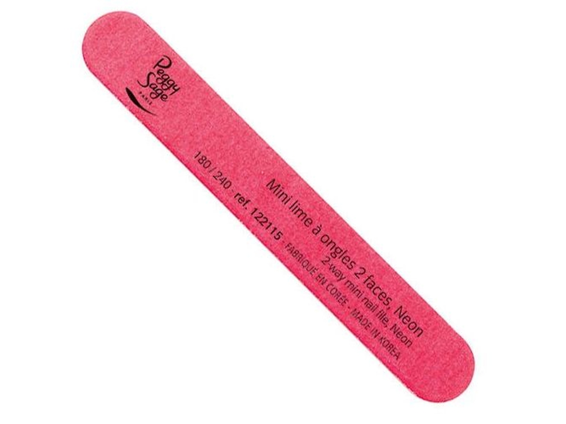 Lixa De Unhas Mini Pink 180/240 Para Unhas, 1 Unidade Peggy Sage