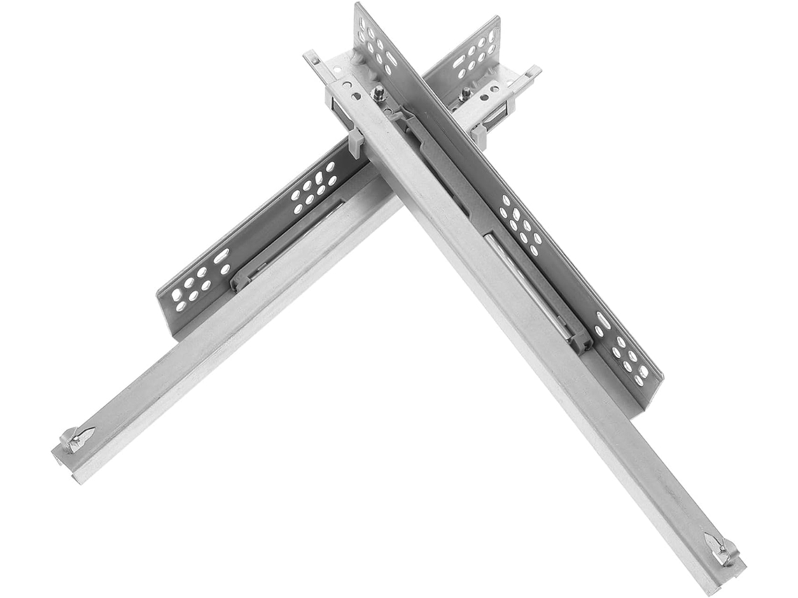 Corrediças Para Gavetas, Conjunto De 4 Peças, Corrediças Ocultas Para Gavetas, Trilhos Deslizantes Reforçados Com