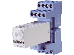 Relé de tempo multifuncional 12 V/dc, 12 V/ac 1 pc. 85.04.0.012 Faixa de tempo 0,05 S 100 H 4 contatos de comutação (85.04.0.01 Finder