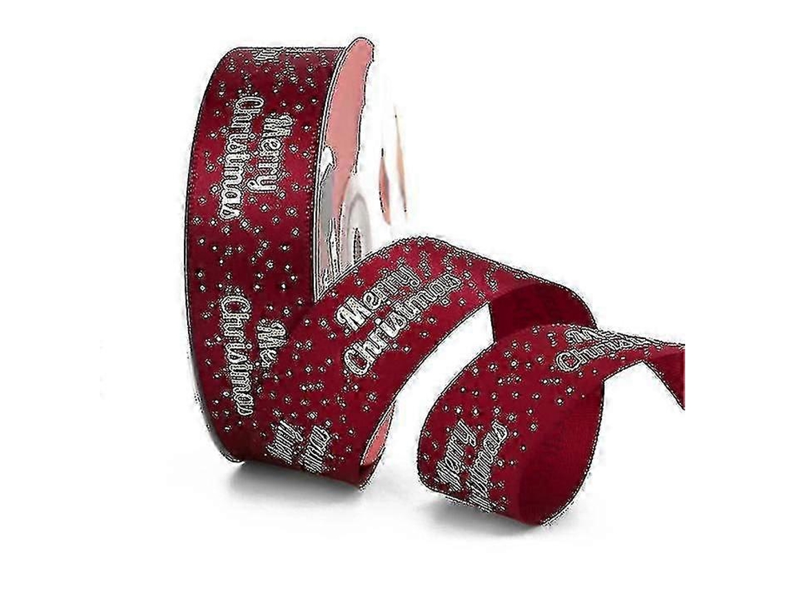 Fita De Natal 2,5cm X 22m Fitas De Natal Para Embrulho De Presente Hengjian