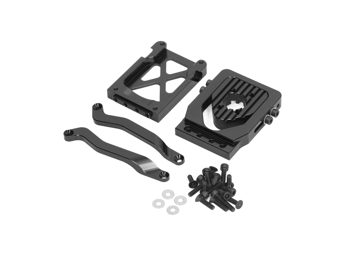Mali base de Motor de Liberação Rápida em Alumínio para Traxxas 1/6 Xrt 8s 1/5 6s 8s Preto