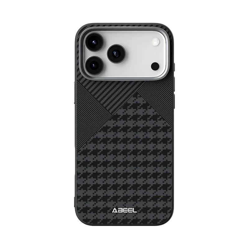 (iphone 13) Capa Protetora Ultrafina De Fibra De Carbono De Nível Empresarial, Capa Invisível Para Carregamento Sem Fio Magnético.