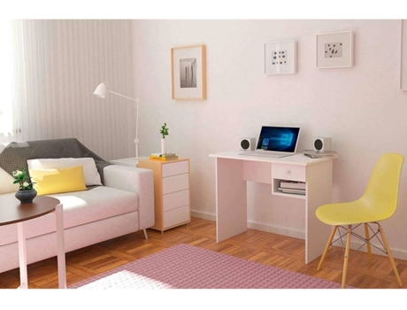 Secretária MD BLOCK (Branco - 74x90x50cm - Melamina)