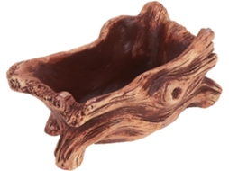 Maceta de cemento, lavabo impermeable, diseño de raíz de madera para plantas suculentas, decoración para el hogar