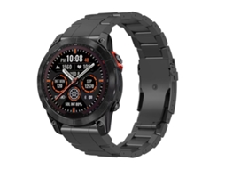 Bracelete para Garmin Silicone Magnético Três Contas com Conector Cor Starlight + Prateado XIAOMOYU (22mm)