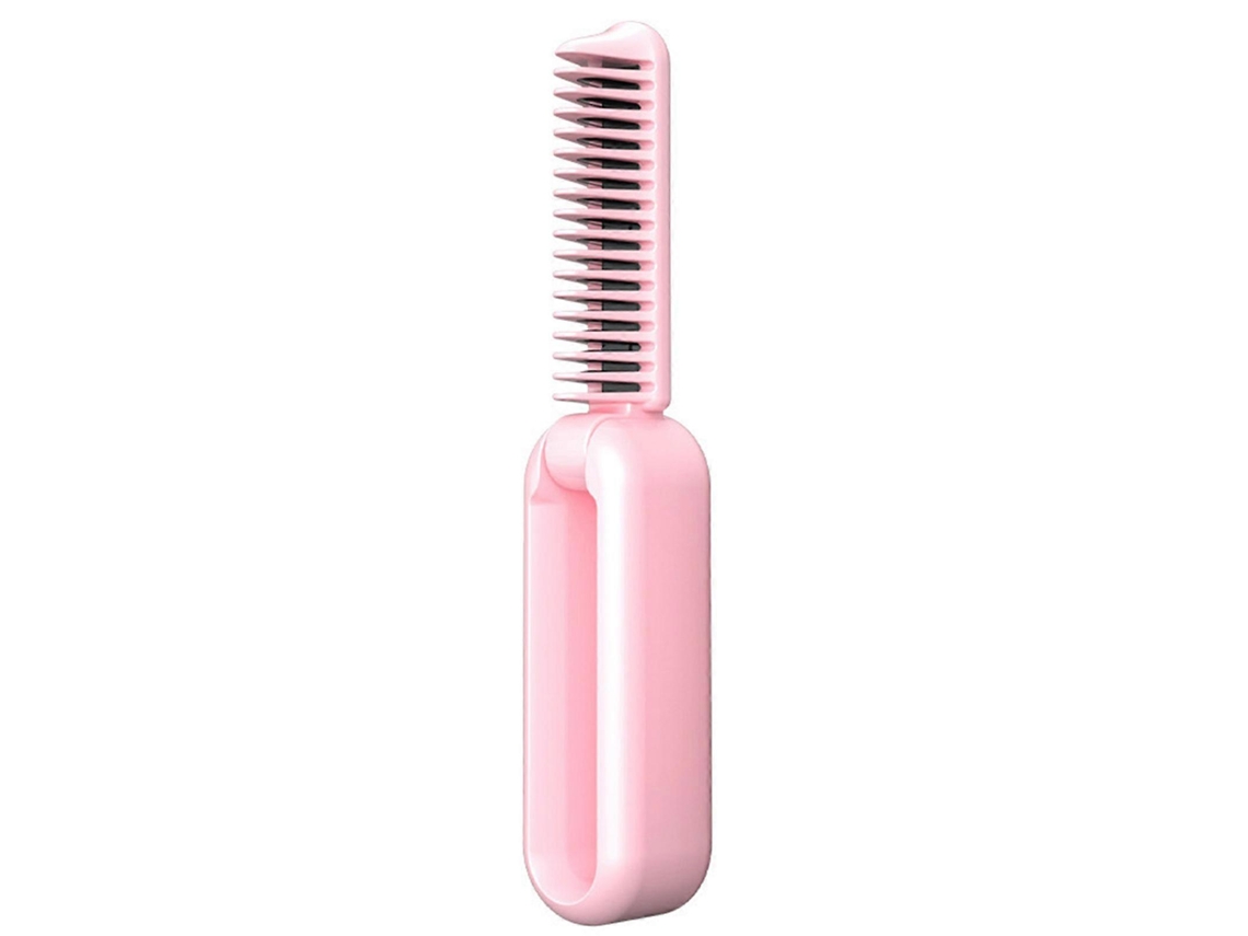 Em 1 Mini Curling Wand Flat Iron Dual Purpose Curling Iron Portátil Elétrico Desembaraçar Pente De Cabelo Para Mulheres Meninas Hengjian