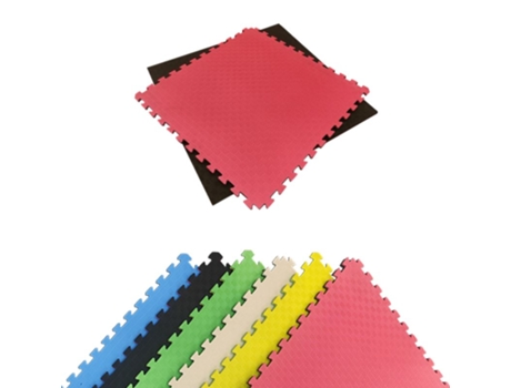 Tatami Puzzle Eva Pack 24 / 1 X 1 X 20mm Pavimentos Arquiservi (vermelho Preto)