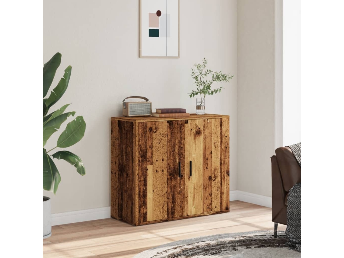 Aparador | Buffet | Armário De Apoio 80x33x70 Cm Derivados De Madeira Madeira Velha Wsd236363 Lovely Home