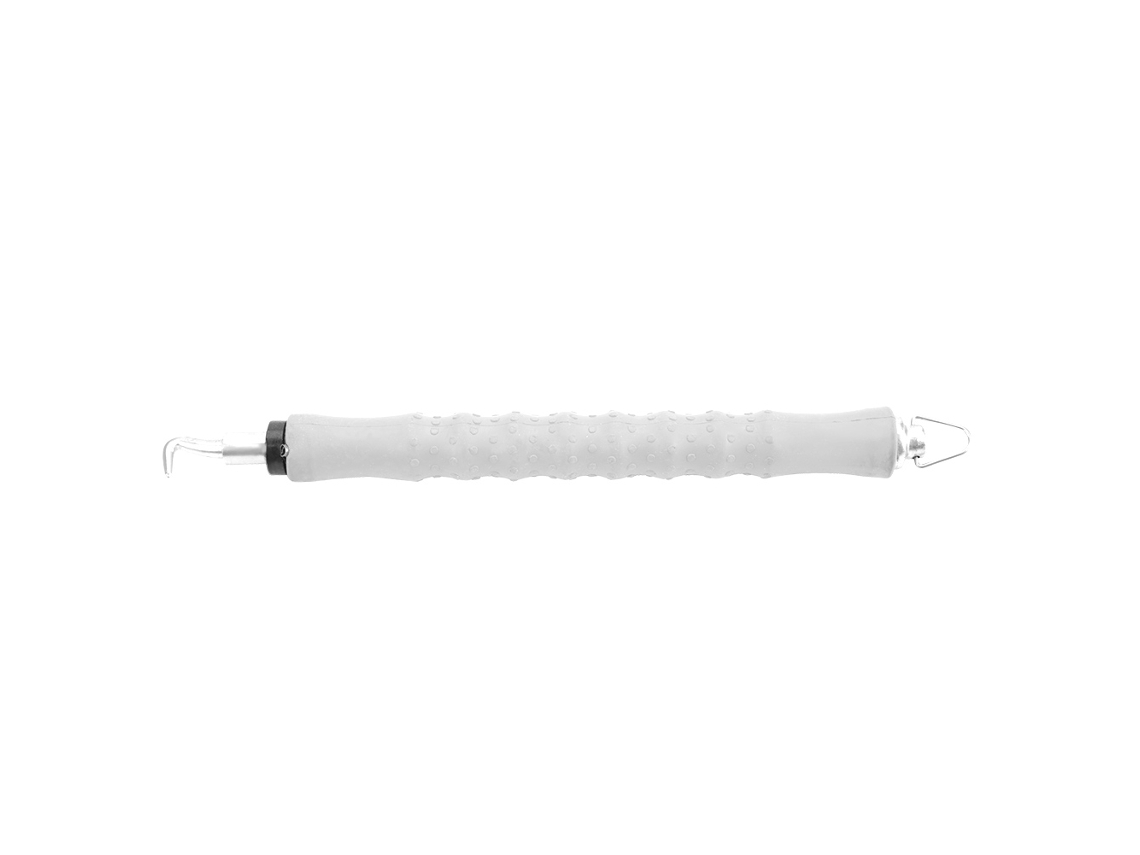 Cinta De Acero Reta Para Amarrar Barras De Refuerzo, Torcedor Semiautomático, Gancho Largo, Color Gris