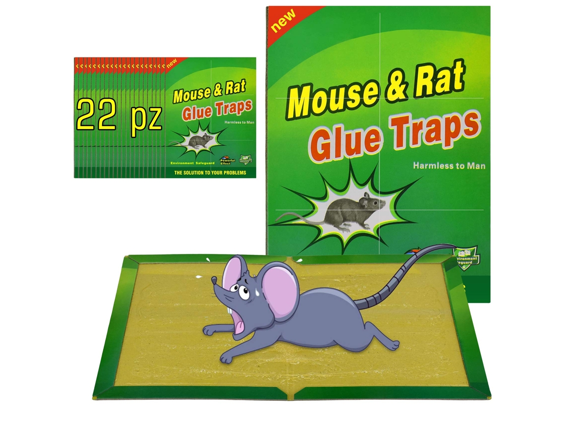 Armadilha para Ratos, Cola Adesiva, 22 Peças, Armadilhas para Ratos, Coletor Anti rato, Cola Adesiva, Placa para Ratos e Rato, Armadilha Po EHSTMIND