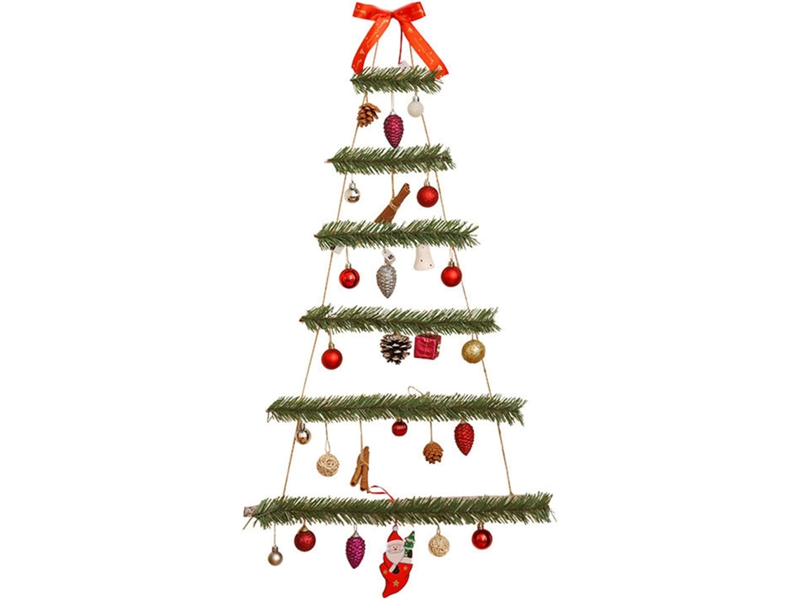 Decoração De Parede Festiva Em Formato De Árvore De Natal, Pendentes Para Diversas Decorações