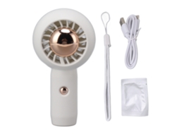 Ventilador Sem Lâmina Portátil Ajustável 12000mah Usb S/MARCA