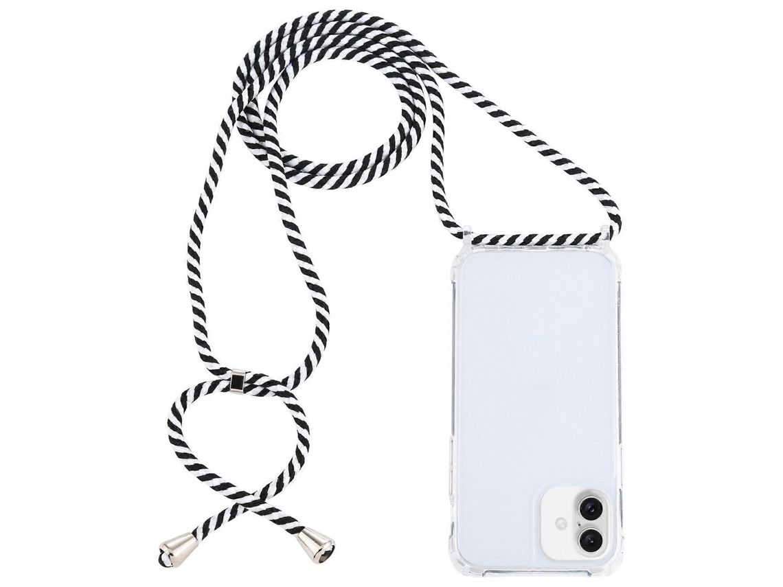 Lurelia Capa Com Cordão Iphone 16 Plus Acrílico Airbag Antichoque