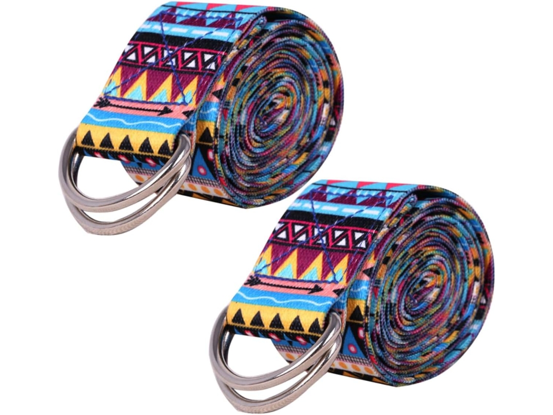 Toyandona 2 Unidades De Faixas Elásticas Resistência Para Quadril, Multifuncionais, Ioga, Em Cores Do Arco