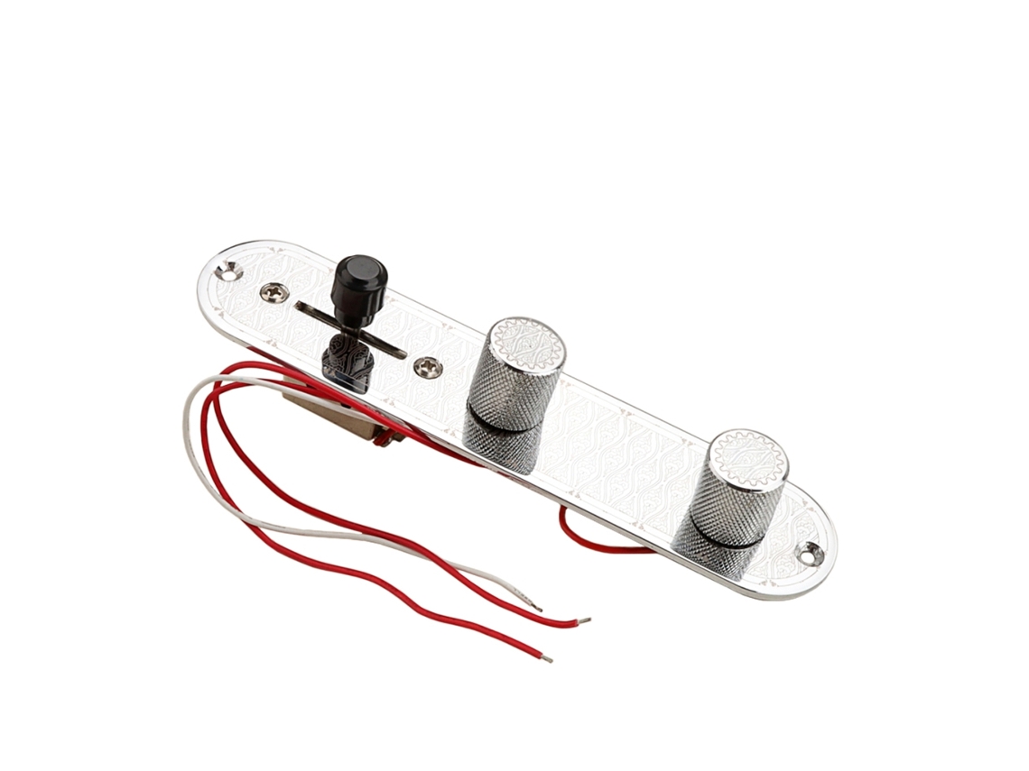 Painel de Controle de Guitarra Pré cabeado com Chave Seletora de 3 Posições AQUAFORGE