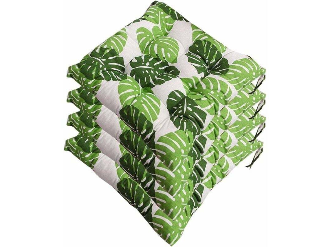 Conjunto de 4 Almofadas Portáteis para Assento, 40x40cm, Multicoloridas AQUAFORGE