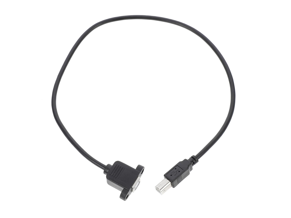 Cabo De Extensão Usb 2.0 50 Cm Com Conector 90 Graus, Revestimento Em