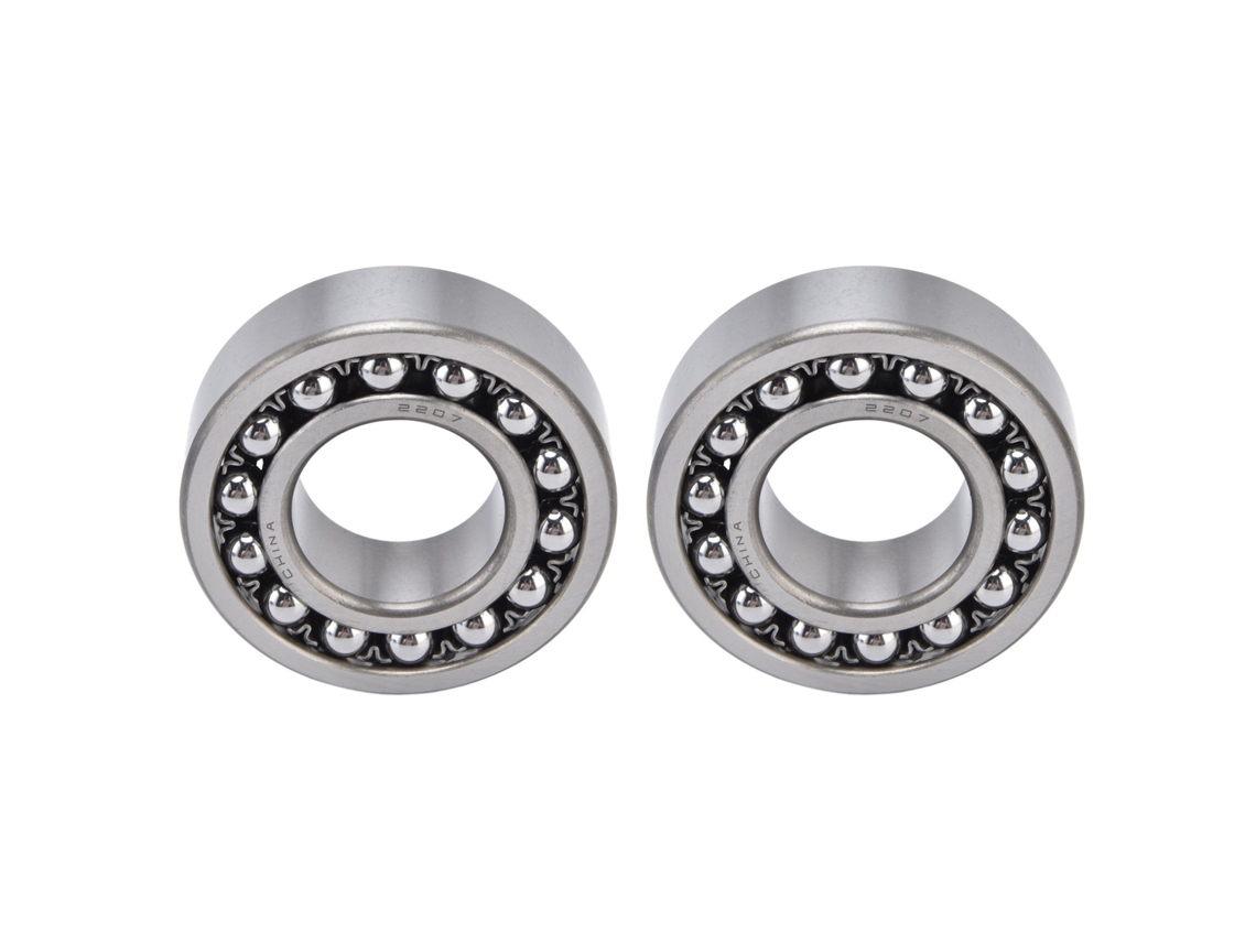 2pcs Rolamento De Bola De Duas Fileiras Alta Velocidade Silencioso Peças Mecânicas 2207