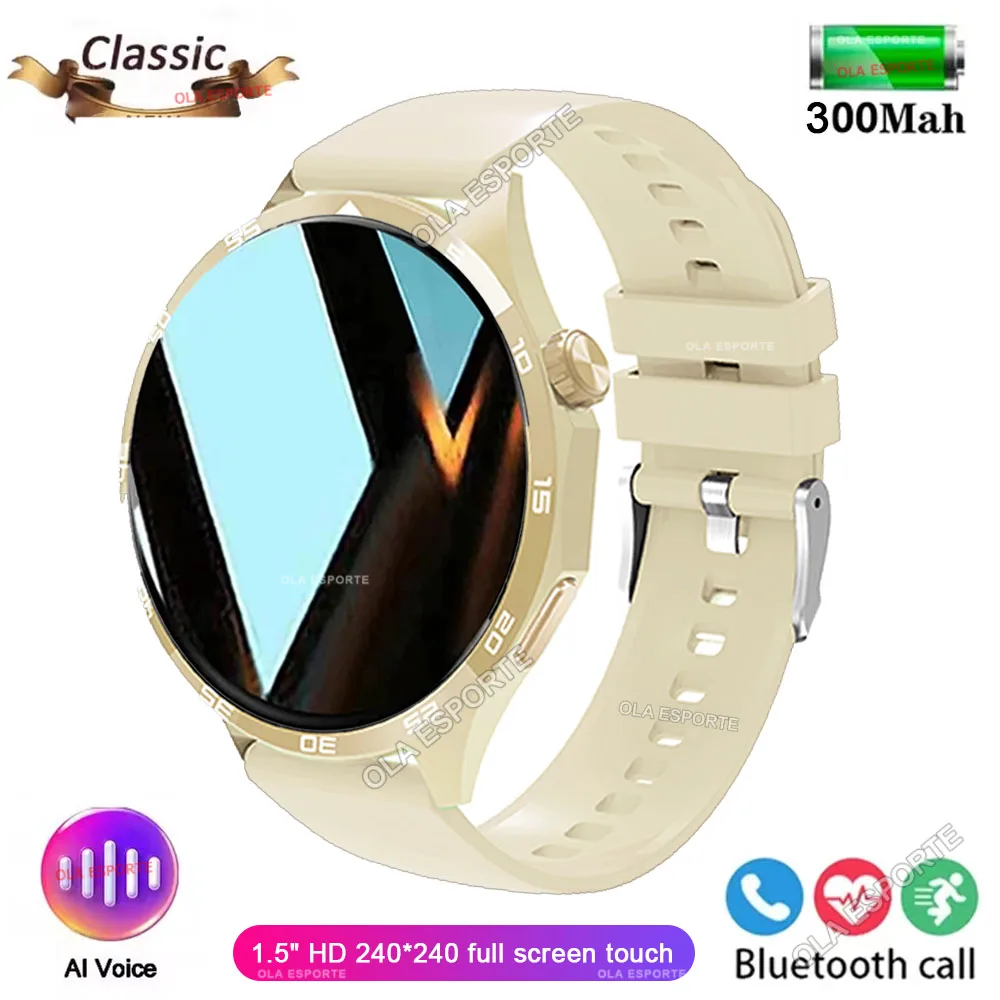 (ouro)gps Track Smart Watch Com Tela Amoled, Suporte Nfc, Chamada Bluetooth, À Prova D'água, Monitoramento De Saúde Do Sono