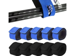 Pacote com 10 Tiras Elásticas AQUAFORGE para Varas de Pesca