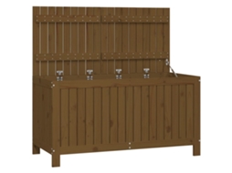 Caixa de Armazenamento VIDAXL Marrom Madeira (121x55x64 cm)