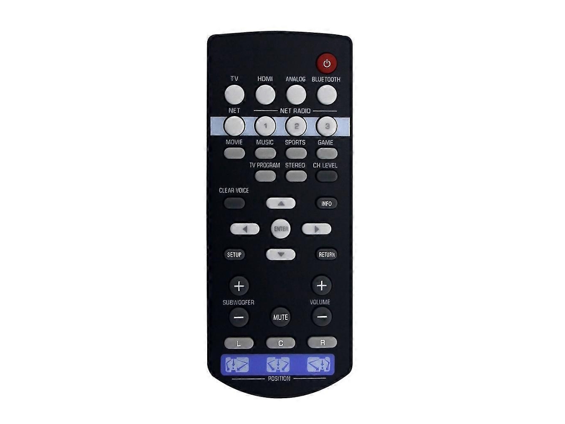 Comando À Distância De Substituição Para Fsr86 Zp80780 Yamaha Soundbar System Srt-1500 Srt1500 Ysp-1600 Ysp1600