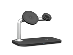 Carregador sem fio magnético 3 em 1 para iPhone 12/13/14/15/16, Iwatch e Airpods preto XIAOMOYU