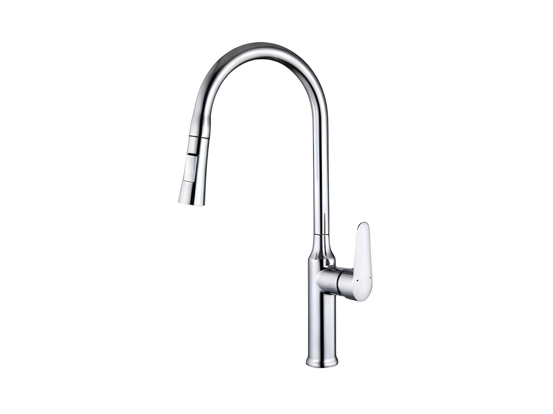 Misturador De Cozinha Extensível Com Bico Retrátil Flexível