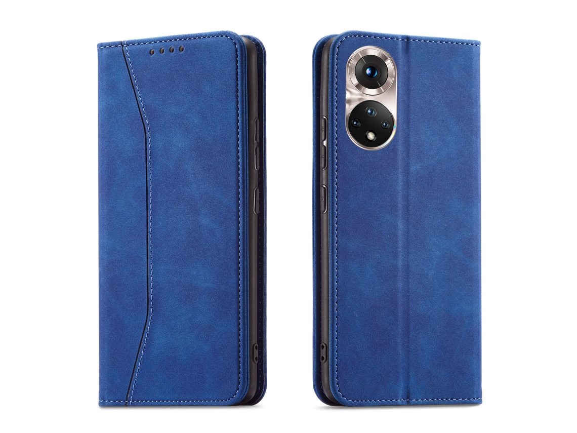 Capa De Couro Para Celular Honor, Compatível Com A Nova Capa Flip Da Huawei.azul - Mate 50