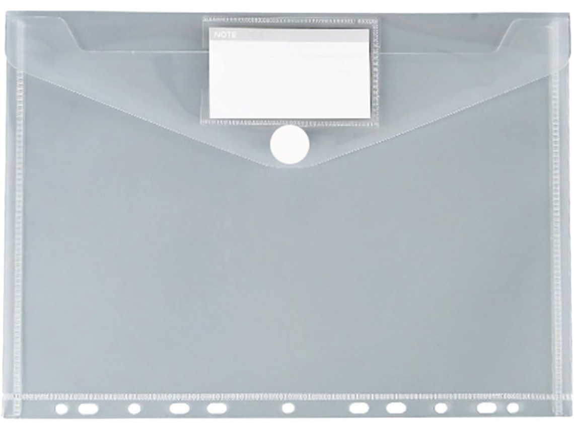 Pasta para 4 pastas, Bolsa para documentos, Pasta transparente, Organizador de bordados com 11 furos, Pasta para