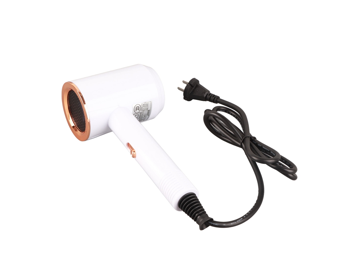 Secador De Cabelo Doméstico De 1200w Com Controle Inteligente De Temperatura, Rápido Secagem, Frio E Quente, Branco