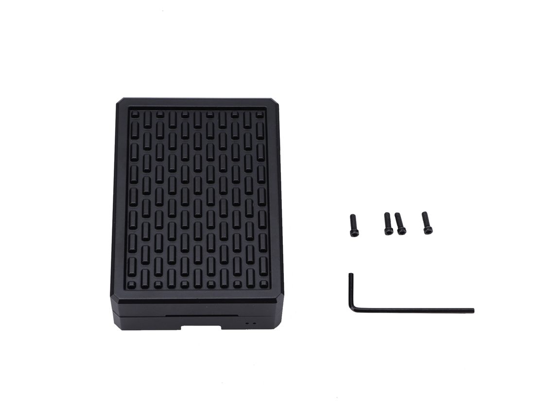 Caixa de alumínio para Raspberry Pi 4 com dissipação de calor Protecao Shell, acessório para microcomputador.