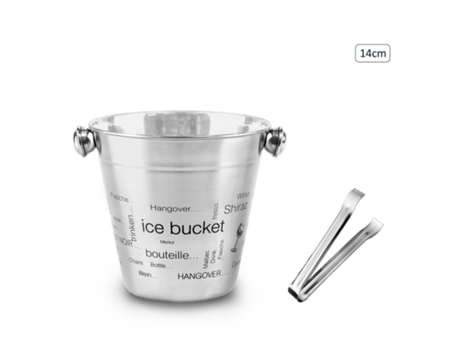 Balde Gelo Inox 14Cm C/Pinca 42902A ANITEX