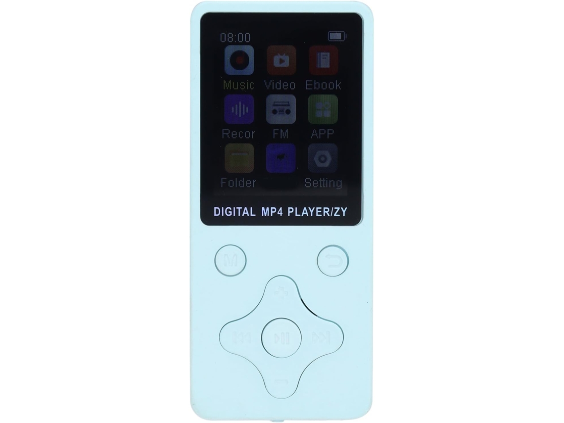 Reprodutor de MP3/MP4 de 32 GB com Bluetooth, tela, alto-falante, rádio FM, áudio HiFi sem perdas de 1,8", leitor de vídeo para estudo.