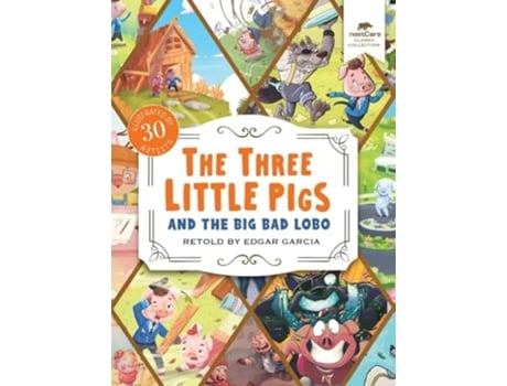 Livro The Three Little Pigs and the Big Bad Lobo de Edgar Garcia (Inglês - Capa Dura)