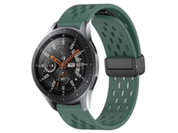 Pulseira De Silicone Dobrável De 22 Mm Com Fecho Magnético