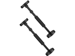 Suporte Ajustável Em Altura Inoomp, Preto, Com Mecanismo Antiderrapante, Para Armários E Pias De Banheiro 18a 45cm, Em