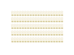 100 Pinças De Pasta Mini Flor Forma Força Forte Clips De Metal Para Escritório Ouro