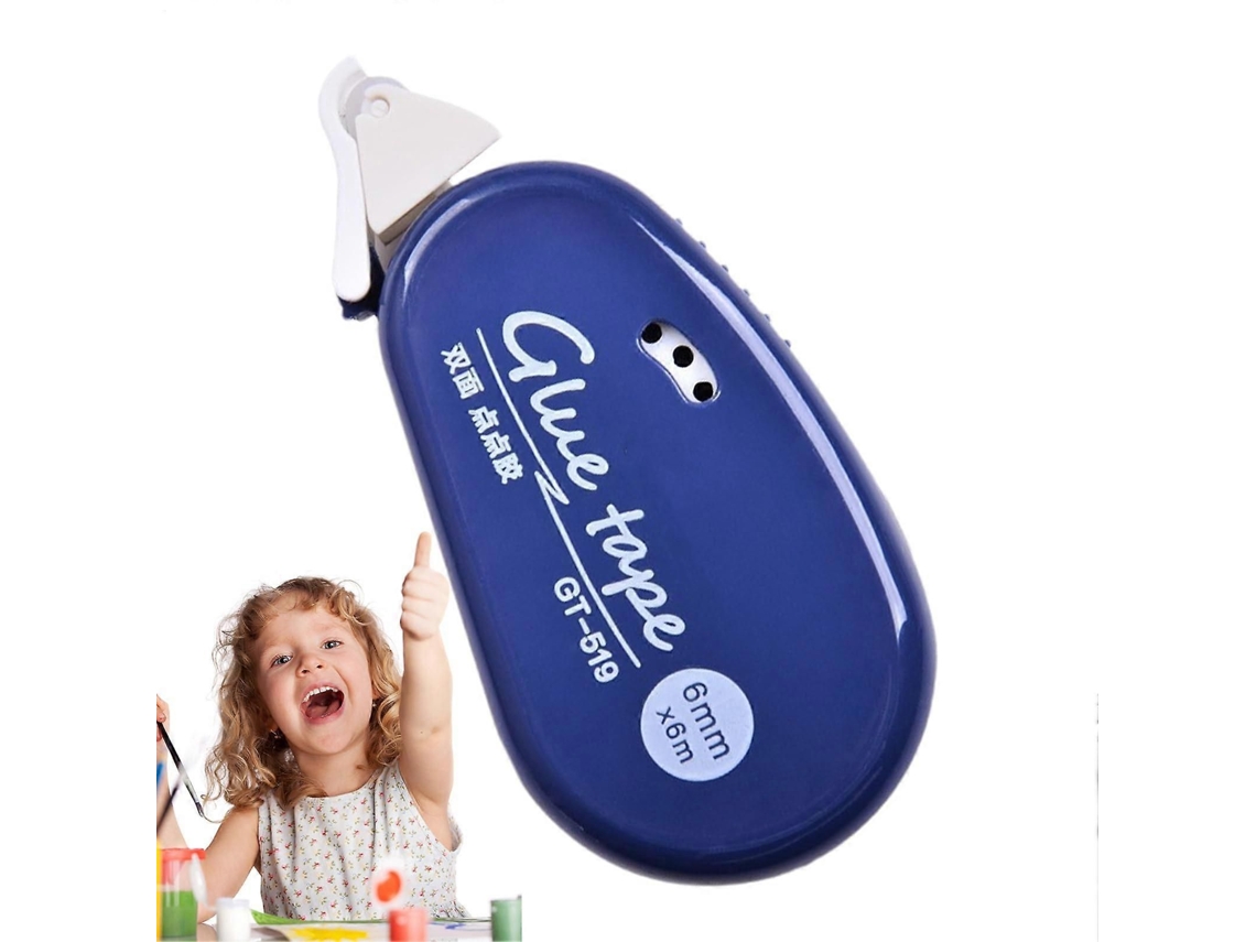 Dispensador de Fita Adesiva Dupla Face em Rolo, Transparente, para Scrapbooking, Artesanato e Escritório. GOKOCO