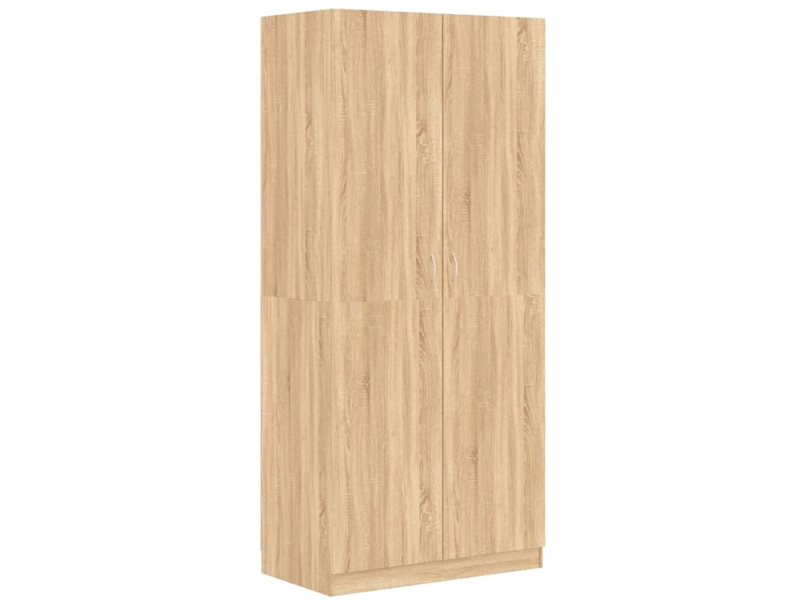 Roupeiro VIDAXL Marrom Madeira processada (90x52x200 cm)