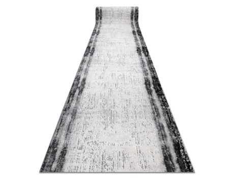 Passadeira DYWANY LUSZCZOW Moderno Tuls Antracite Cinzento (80x230cm)