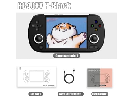 Console De Jogos Retrô Portátil De 4,0?, Tela Ips De 640×480, Sistema De 64 Bits, Iluminação Rgb, Bateria De 3200mah, 256gb Viewleaf (jogos 11k)
