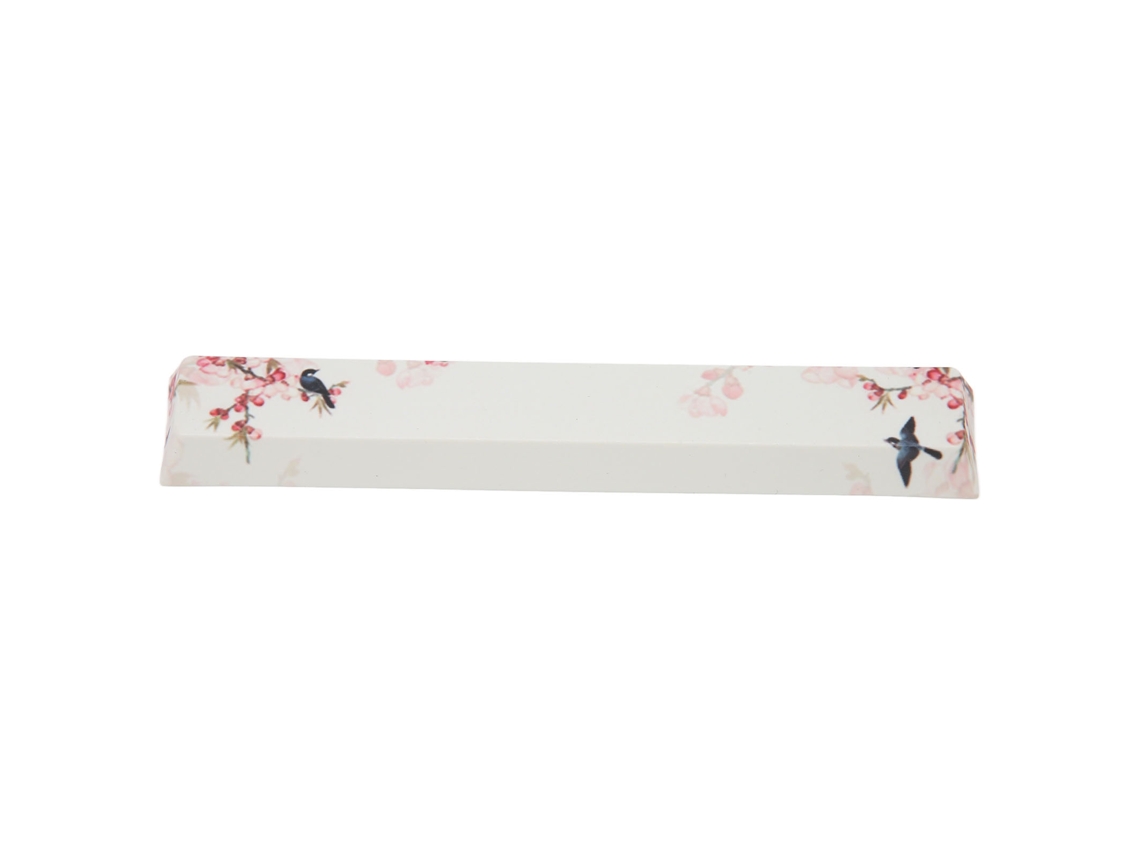 Tecla Espaciadora Pbt Con Estampado Floral Colorido, Accesorio de Repuesto para Teclado Mecánico Universal Diy.