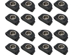 Bullseyes 12mm 1/2 Polegada Nylon Preto para Fiação de Barco com Inserto de Aço Inoxidável, Roda de Polia para SFUSHOS