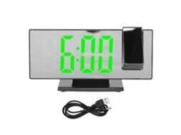 Despertador com projeção, temperatura, USB, BRILVIBERA