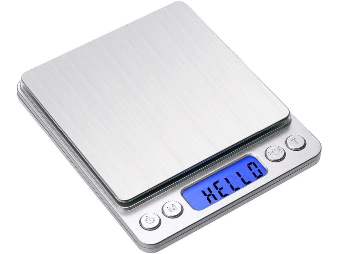 Balança Digital De Alimentos, Design Portátil, Suporte Vitalício, Ideal Para Cozinhar, Assar E Fazer Joias (prateada)-aquaforge
