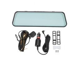 Câmera De Carro Dash Cam 1080p Hd Tela Touch 10 Polegadas Ângulo 170° Gravação Em Loop Dvr Frontal E Traseira
